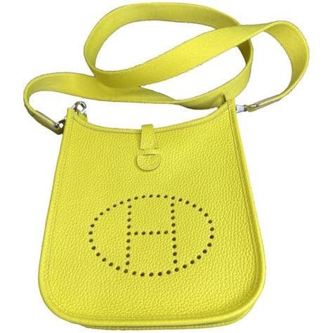 hermes evelyne bag yellow|Hermes evelyne crossbody bag.